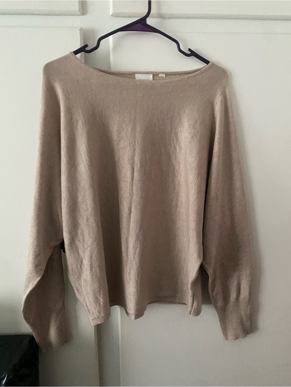Cyrus Lightweight Crewneck Sweater in Taupe